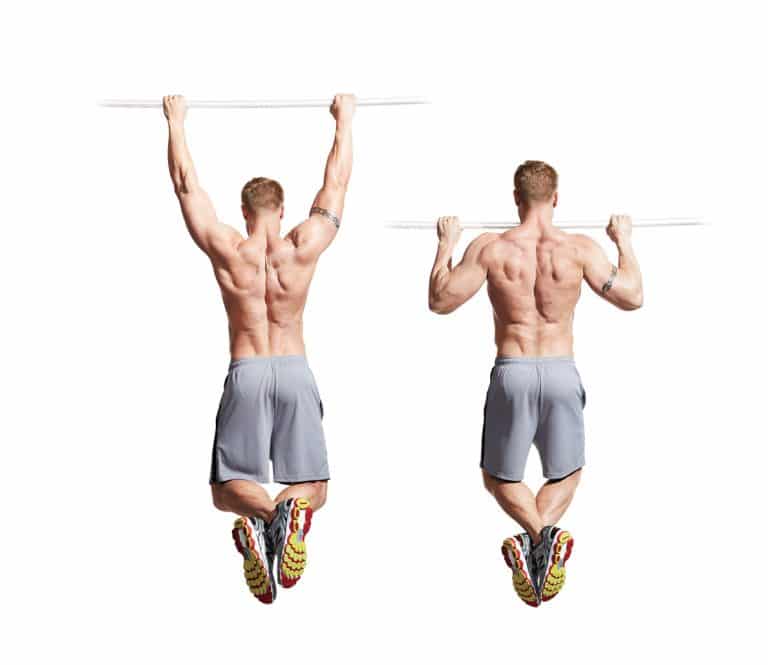 Pull up core exercise